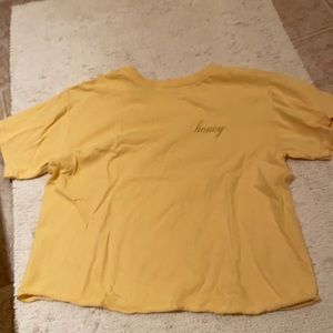 Brandy Melville “Honey” Yellow T-Shirt